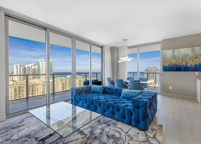 Hyde Beach House Resort - Million Apartment 2Bd 2Ba, Direct Ocean View, 1 Min From Beach, 6 Guests